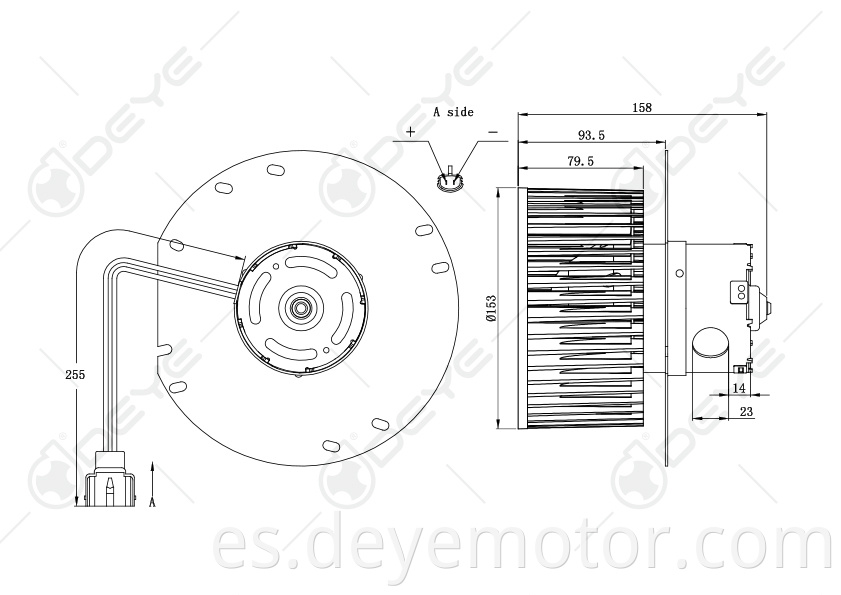 FOTZ18504 A XC2Z1980 BA motor de ventilador de coche universal para FORD E250 E150 E350 E450